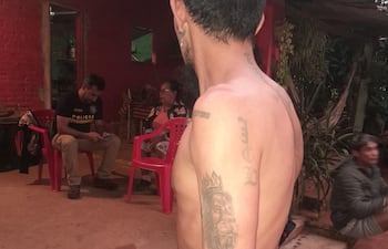 Cristhian Javier Ayala Escobar, fue nuevamente detenido con evidencias y puesto puesto a cargo del Ministerio Público.