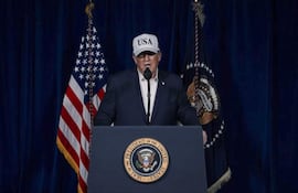 Captura de vídeo extraída de la Cuenta de Truth Social del presidente de EE.UU, Donald Trump, quien anunció este sábado una operación militar "masiva" con el objetivo de "aniquilar" y "destrozar" al régimen de los ayatolás en Irán, al tiempo que pidió al pueblo iraní alzarse para tomar el control en todo el país.