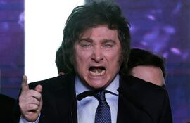 Javier Milei libertario de Derecha, candidato a presidente de Argentina.