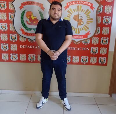 Milner Amir Brítez Galeano, detenido.