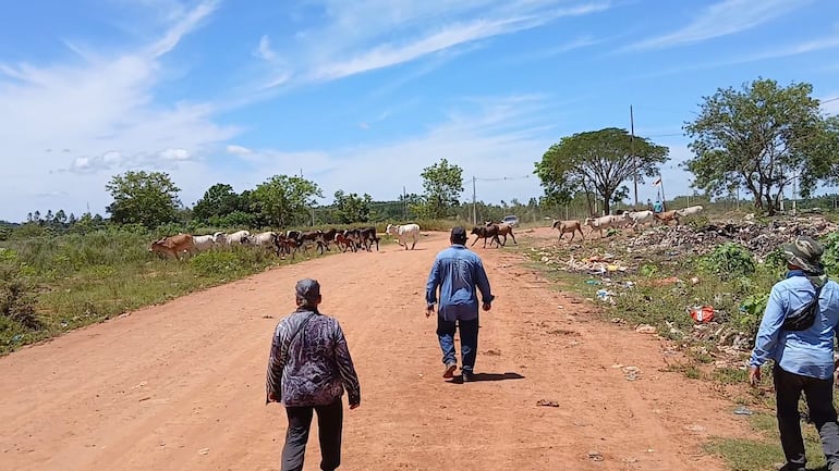 Basural en campo comunal de Iturbe