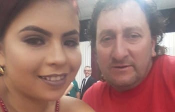 El brasileño Acacio Hubner, ahora fallecido, y la paraguaya Sonia Mabel Fleitas Meza, ahora detenida.
