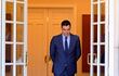 El presidente del Gobierno de España, Pedro Sánchez, en el palacio de La Moncloa, en Madrid.