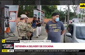 Detienen a delivery de cocaína