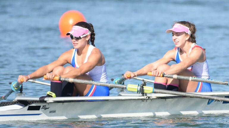 Las paraguayas Adriana Sanabria y Rocío Bordón se quedaron con un honroso cuarto puesto.