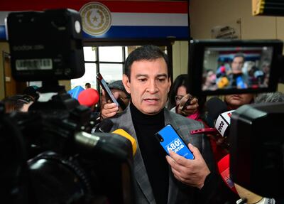 Silvio Ovelar, senador por el Partido Colorado y presidente del Congreso.