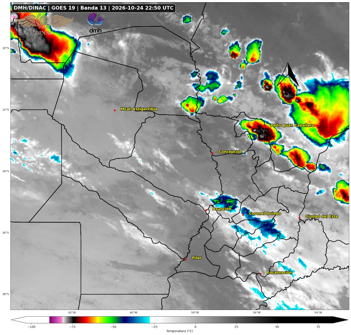 Alerta meteorológica: tormentas severas y granizadas en 10 departamentos para esta noche
