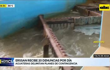 Erssan recibe 20 denuncias por día por falta de agua