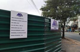 El cartel con el que la empresa se respalda para el inicio de las obras, en realidad no hace constar que tengan aprobado el estudio de impacto ambiental, dijeron técnicos del Mades.