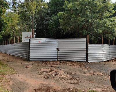 No hay avance en las obras adjudicadas la plaza Naciones Unidas de Asunción.