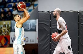Dos pívots vitales en San José y Olimpia Kings, Juniors Peralta y Sebastián Picton, quienes se verán las caras en estas finales del Apertura de básket.