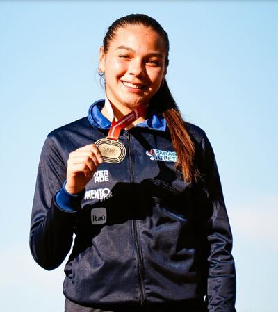Lara, con solo 15 años, se colgó el bronce en el Íbero U18, en nuestro país.