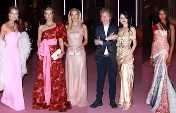 Las hermanas Spencer, Mick Jagger y Melanie Hamrick, y Naomi Campbell en la gala del Museo Británico (Getty Images)
