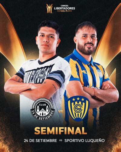 Milciades Medina (izq.) y Carlos Benítez, dos de los protagonistas de la semifinal paraguaya.