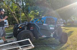 Marcelo Cristaldo y Pedro Sosa estarán en carrera a bordo de este UTV Can Am X3 XRC, en la categoría T4S.