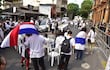 ARCHIVO - Protesta de médicos en Asunción