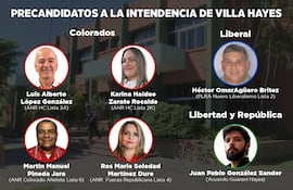 Precandidatos a intendente de Villa Hayes.
