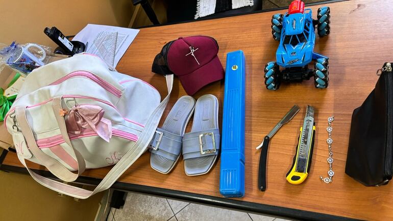 Objetos hurtados que fueron recuperados por la Policía.