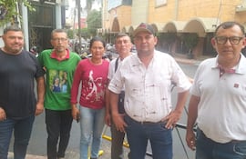 Miembros de la Coordinadora de los sin tierras del norte.