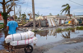 Destrozos causados por el ciclón Gezani en la ciudad de Toamasina, Madagascar.