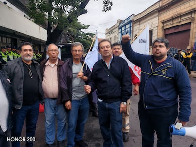 Integrantes de la Central Unida de Trabajadores Auténtica.