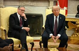 Imagen de archivo. Encuentro entre el primer ministro británico, Keir Starmer, y el presidente de Estados Unidos, Donald Trump.
