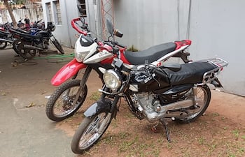Las dos motocicletas fueron recuperadas debido al apoyo que dieron las dos comisarías intervinientes.