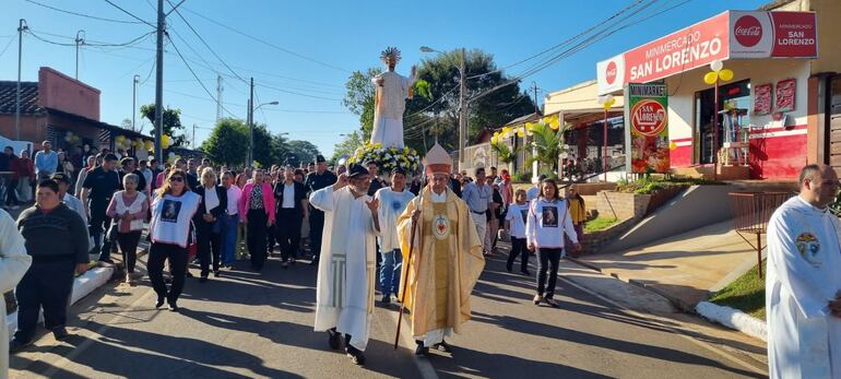 Procesión de la imagen de San Ignacio de Loyola.