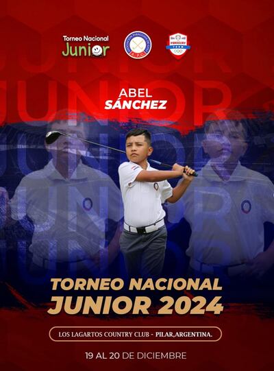 Abel Sánchez, representante paraguayo en el Torneo Nacional Junior Argentino.