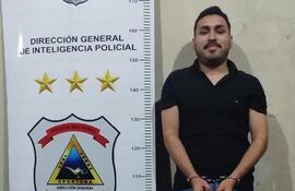 Neri Daniel Escurra Galeano, detenido.