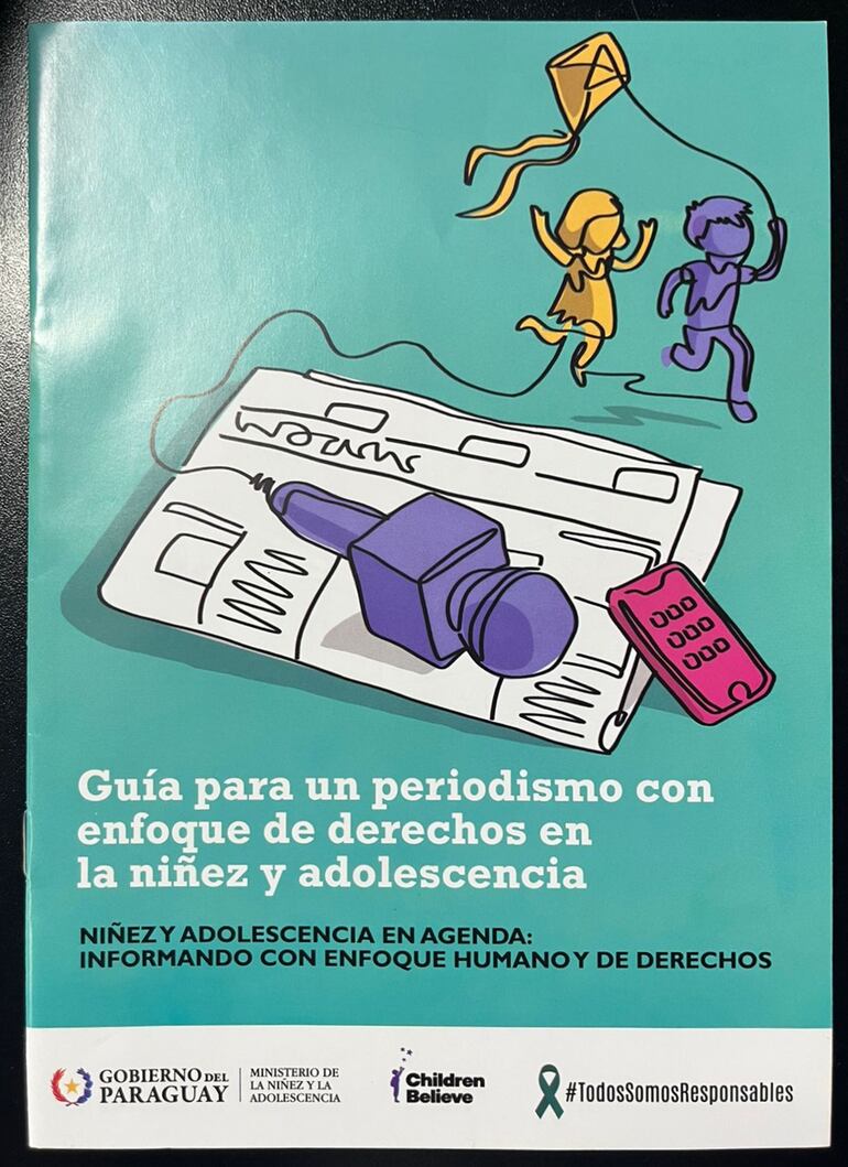 Portada de la Guía para un periodismo con enfoque de derechos de la niñez y la adolescencia.