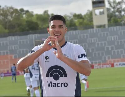 Iván Villalba, futbolista paraguayo del Independiente Rivadavia de Mendoza.