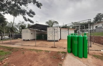 La planta de oxígeno del Hospital Nacional de Itauguá.