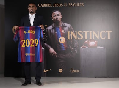 Gabriel Jesús, nuevo futbolista del FC Barcelona.