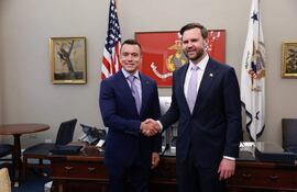 Noboa defiende con JD Vance la alianza de Ecuador y Estados Unidos contra el narcotráfico
