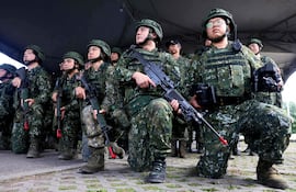 Imagen de reservistas taiwaneses. (Foto ilustrativa).