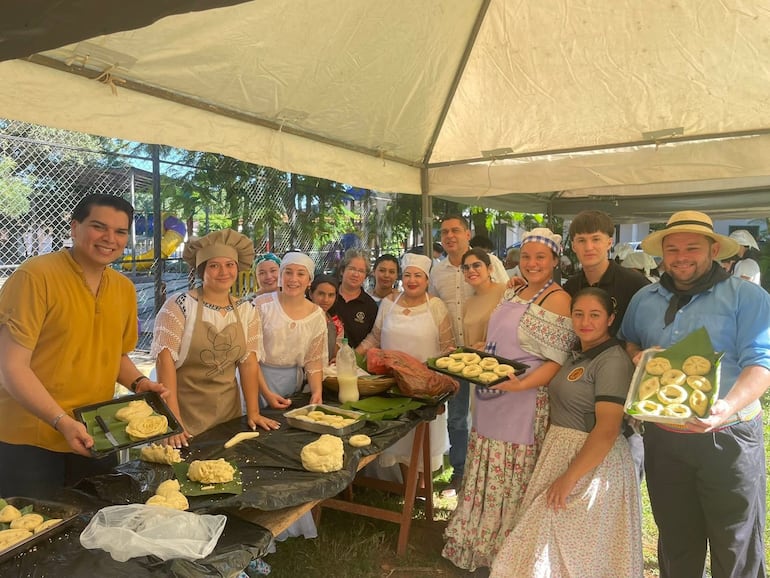 El chipa apo se convirtió en un espacio cultural que rememoró la tradición.