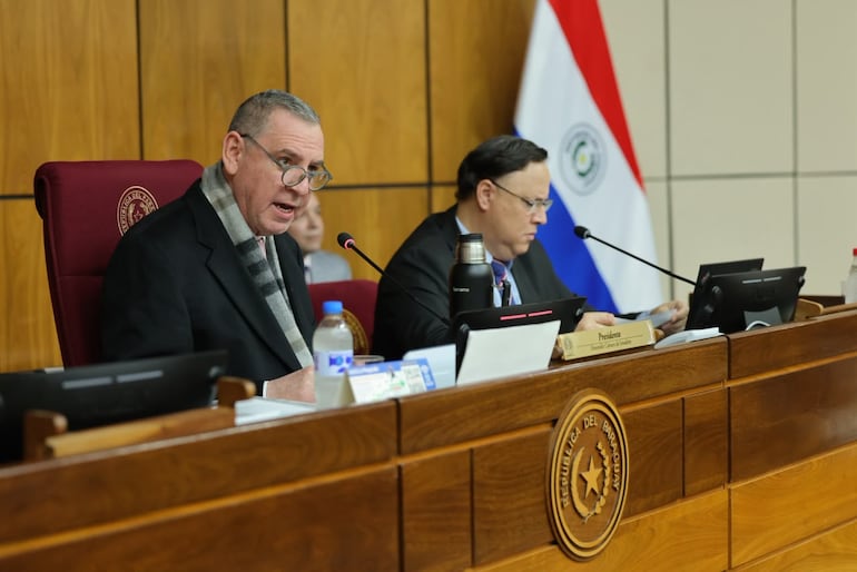 El senador Javier Zacarías Irún (ANR, HC). Foto de Prensa Senado.