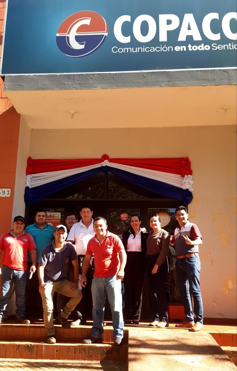 Funcionarios de Copaco de Santa Rosa también se movilizaron.