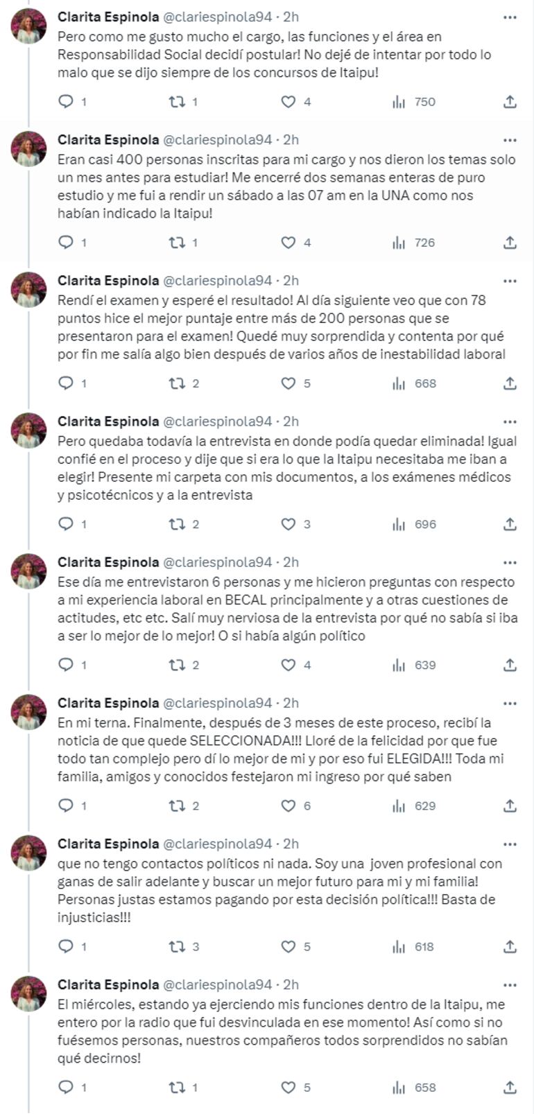 Varios de los afectados por las 187 desvinculaciones de Itaipú expresaron su disconformidad y exigen una investigación exhaustiva de cada caso.