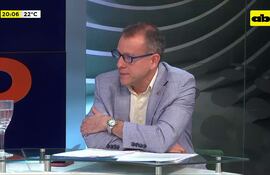 Sebastián González, de la Cámara Paraguaya de Exportadores (Capex), en los estudios de ABC TV.