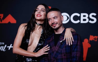 Valentina Ferrer y J Balvin están separados. Así lo confirmó la modelo argentina. (Leonardo Munoz / AFP)