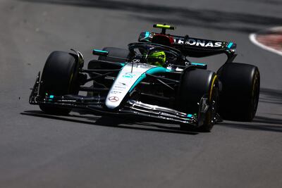 MONTREAL, QUEBEC - JUNE 08: Lewis Hamilton of Great Britain driving the (44) Mercedes AMG Petronas F1 Team W15 on track during final practice ahead of the F1 Grand Prix of Canada at Circuit Gilles Villeneuve on June 08, 2024 in Montreal, Quebec. Mark Thompson/Getty Images/AFP (Photo by Mark Thompson / GETTY IMAGES NORTH AMERICA / Getty Images via AFP)