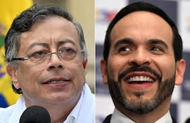 Gustavo Petro y Abelardo de la Espriella, en un combo de imágenes