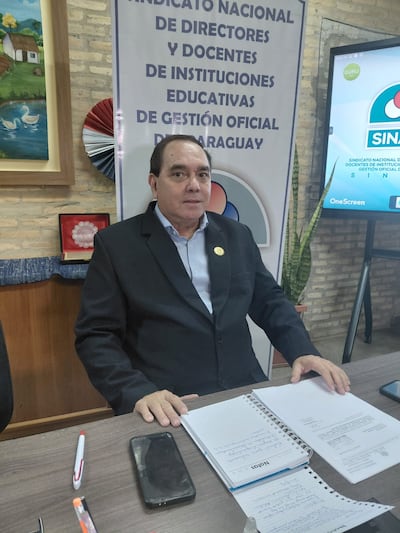El titular del Sindicato Nacional de Directores (Sinadi), Miguel Marecos.