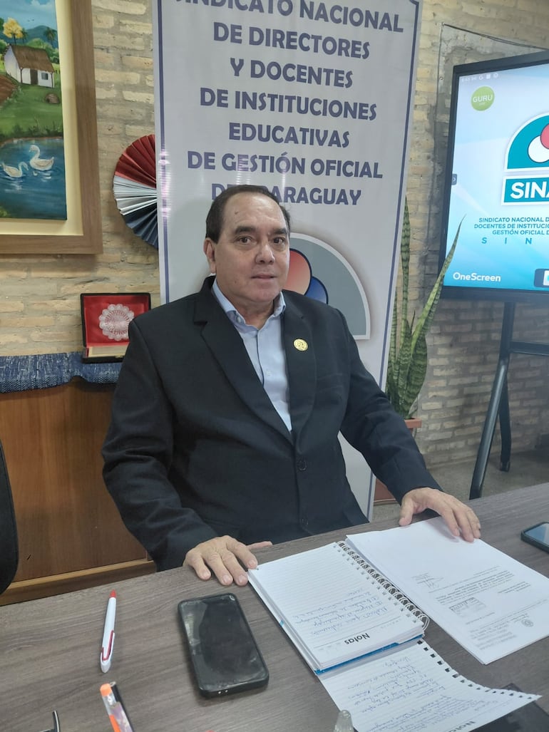 Miguel Marecos, presidente del Sindicato Nacional de Directores (Sinadi).