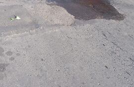 Pérdida de agua en Azara