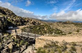 Una extraordinaria postal de las sierras cordobesas por las que pasará la carrera sudamericana.