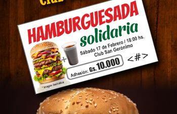 Invitan a una hamburgueseada solidaria a beneficio de la joven Giuliana Mellones, baleada durante un asalto en el parque Carlos A. López.