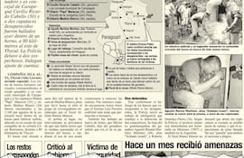 El triple crimen que conmocionó al país, en el que fueron asesinados el exconcejal Ricardo Cabello y sus dos capataces.